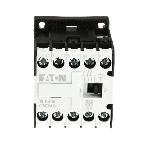 Eaton – Contacteur 3 pôles 4 kW 230 V/AC 9 A – Pour moteurs triphasés – Compact pour espaces restreints – Indice de protection IP20