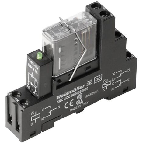 Weidmüller RCIKIT 24VDC relais 2CO montage rail DIN (1/2)