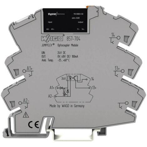 WAGO Relais à semi-conducteurs 857-704 100 mA Tension de contact (max.): 48 V/DC 1 pc(s) (1/2)