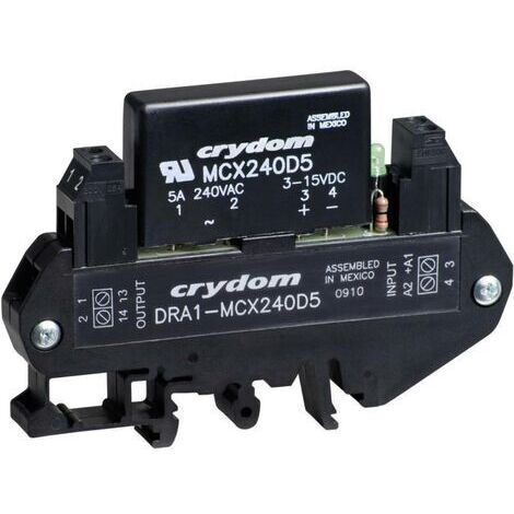 Crydom Relais à semi-conducteurs DRA1-MCX240D5 5 A Tension de contact (max.): 280 V/AC à commutation au zéro de tension (1/3)