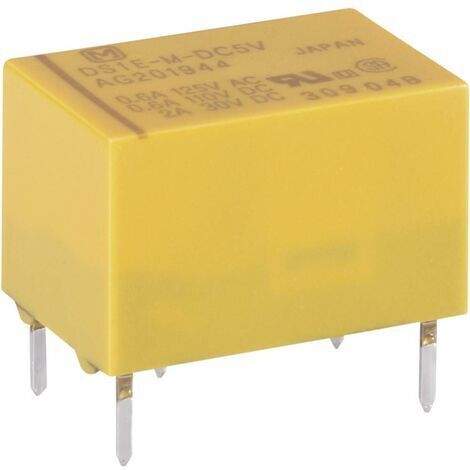 Panasonic DS1EM12 Relais pour circuits imprimés 12 V/DC 2 A 1 inverseur (RT) 1 pc(s) S73724 (1/5)