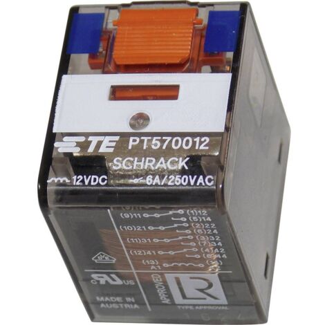 Relais miniature TE Connectivity PT570012 8-1419111-0 12 V/DC 6 A 4 inverseurs (RT) 1 pc(s) S71726 (1/5)