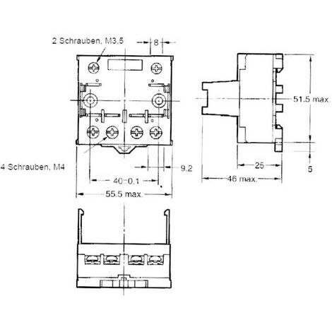 Omron P7LF-06 Support relais Adapté pour série (relais): Omron série G7L (L x l x H) 55.5 x 56.5 x 35.2 mm 1 pc(s) (1/2)