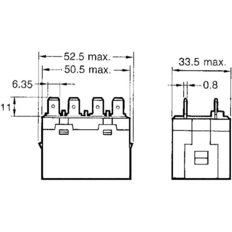 Omron G7L-2A-T 200-240 VAC Relais enfichable 240 V/AC 25 A 2 NO (T) 1 pc(s)