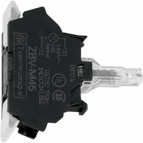 Schneider Electric ZBVB15 Élément LED avec culot dampoule blanc 24 V/DC, 24 V/AC 1 pc(s) (1/2)