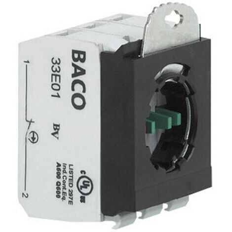 BACO 333ER20 Élément de contact avec adaptateur de fixation 2 NO (T) à rappel 600 V 1 pc(s) W70182 (1/3)