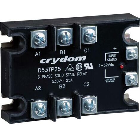 Crydom Relais à semi-conducteurs D53TP25D 25 A Tension de contact (max.): 530 V/AC à commutation au zéro de tension 1 p (1/4)