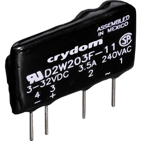 Crydom Relais à semi-conducteurs D2W202F 2 A Tension de contact (max.): 280 V/AC à commutation au zéro de tension 1 pc( (1/3)