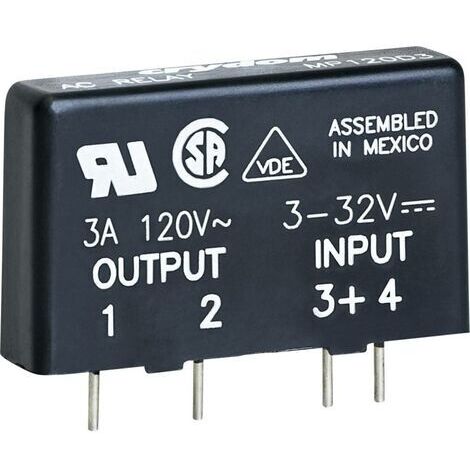 Crydom Relais à semi-conducteurs MP240D4 4 A Tension de contact (max.): 280 V/AC à commutation au zéro de tension 1 pc( (1/3)