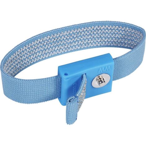 Bracelet antistatique (ESD) bleu clair Wolfgang Warmbier 2050.750.3 Bouton-pression 3 mm 1 pc(s) (1/2)