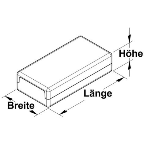 TRU COMPONENTS TC-KS410 Boîtier universel 100 x 50 x 25 Polystyrène gris clair 1 pc(s)