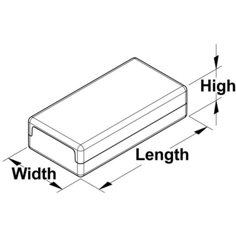 TRU COMPONENTS TC-KS410 Boîtier universel 100 x 50 x 25 Polystyrène gris clair 1 pc(s)