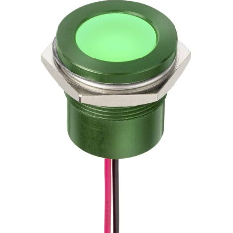 APEM Q22F5AGXXSG220E Voyant de signalisation LED vert 230 V/AC 9.0 V 980 mcd W688311 (1/2)