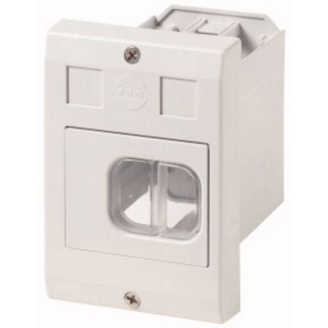 Eaton E-PKZ01-G 281634 montage encastré, avec interrupteur, avec membrane (L x l x H) 80 x 85 x 129 mm gris 1 pc(s)
