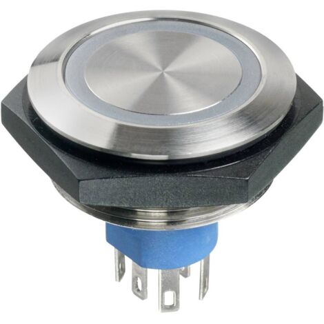 APEM AV5V022000074BK AV5V022000074BK Bouton-poussoir antivandalisme 30 V/DC 1 A 1 x Off/(On) à rappel vert (Ø x H) 36 m (1/3)