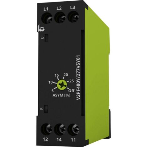 Relais de surveillance 208 - 480 V/AC 1 inverseur (RT) tele V2PF480Y/277VSY01 1 pc(s) Y419181 (1/2)