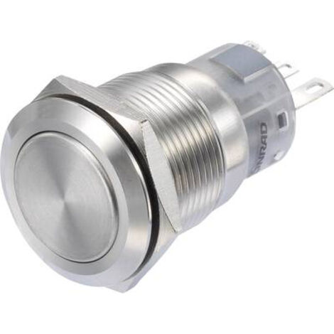TRU COMPONENTS LAS1-AGQ-11/S Interrupteur à pression 250 V/AC 3 A 1 x On/(On) à rappel IP65 1 pc(s) (1/3)