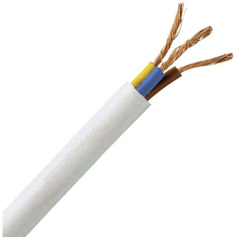 Kopp 151710849 Câble gainé H05VV5-F 3 x 1 mm² blanc 10 m (1/2)