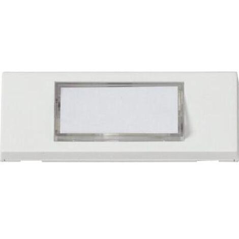 Heidemann 70060 Plaque de sonnette avec porte-nom simple blanc pur 24 V/1 A (1/5)