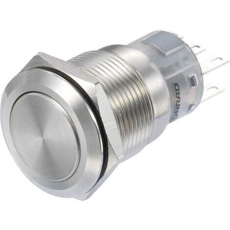 TRU COMPONENTS LAS1-AGQ-22/S Interrupteur à pression 250 V/AC 3 A 2 x On/(On) à rappel IP65 1 pc(s) (1/2)