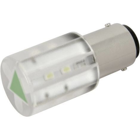 Voyant de signalisation LED Culot: BA15d CML 18561231 vert 230 V/AC 280 mcd (1/3)