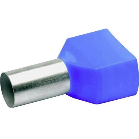 Embout double d'extrémité de câble Klauke 87714 16 mm² x 14 mm partiellement isolé bleu 100 pc(s) (1/4)