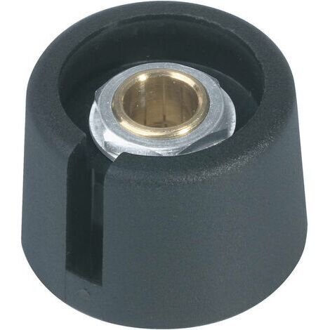 Tête de bouton rotatif OKW A3016069 noir (Ø x H) 16 mm x 16 mm 1 pc(s) D94354 (1/4)
