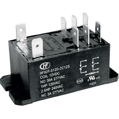 Hongfa HF92F-024D-2A21S Relais enfichable 24 V/DC 30 A 2 NO (T) 1 pc(s) S74347 (1/3)