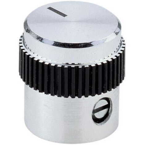 Tête de bouton rotatif Mentor 5617.6614 aluminium (Ø x H) 24 mm x 15 mm 1 pc(s) Q62685 (1/4)