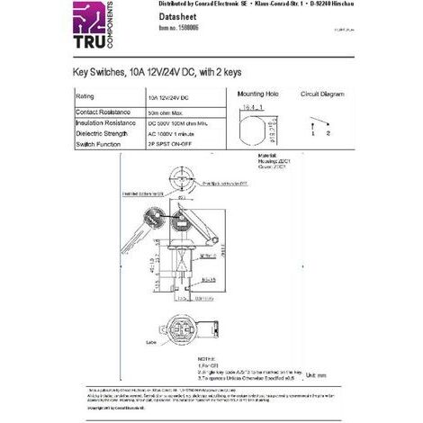 Interrupteur De Fin De Course TRU COMPONENTS XZ-9/102 1426631 250V/AC 10A Poussoir à Galet IP65