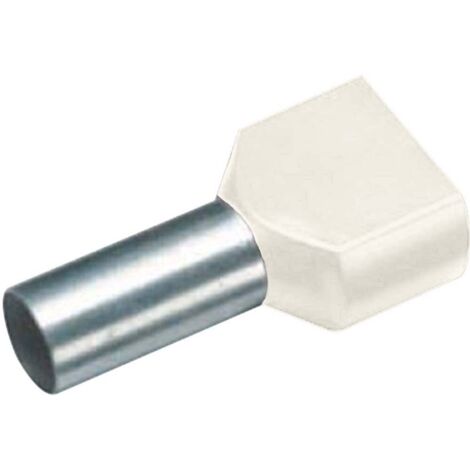 Embout double d'extrémité de câble Vogt Verbindungstechnik 470914D 16 mm² x 14 mm partiellement isolé ivoire 100 pc(s)