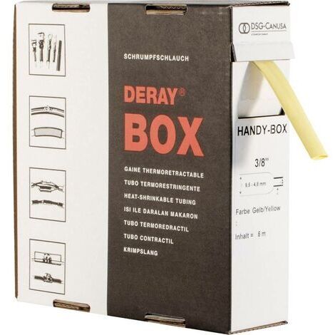 DSG Canusa DERAY-Box gaine thermorétractable jaune 10m (1/2)