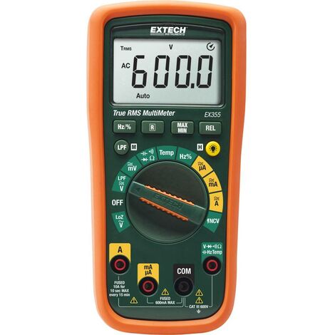 Extech EX355 Multimètre numérique CAT III 600 V Affichage (nombre de points): 6000 (1/4)