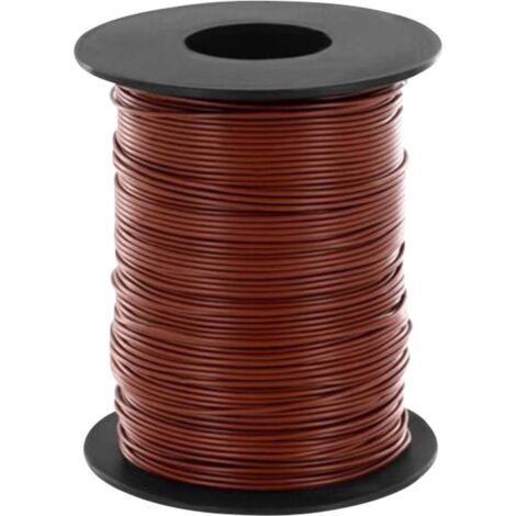 Fil de câblage Donau Elektronik 119-18 1 x 0.14 mm² marron 100 m Y067691 (1/2)