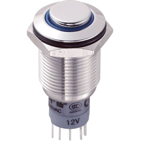 Bouton-poussoir antivandalisme TRU COMPONENTS LAS2GQH-11E/B/12V/S/P 701921 250 V/AC 3 A 1 x On/(On) à rappel 1 pc(s) (1/3)