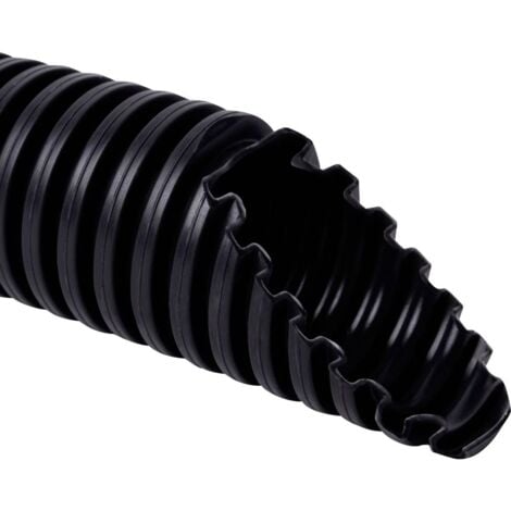 KOPOS 1420F50 Gaine annelée noir 14.1 mm 50 m