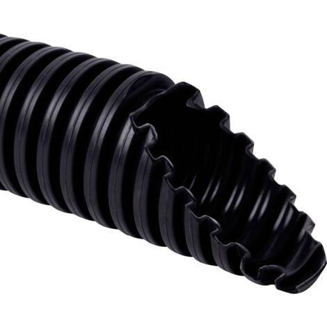 KOPOS 1420F50 Gaine annelée noir 14.1 mm 50 m