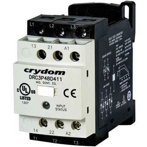 Crydom DRC3P48D400R2 Contacteur moteur 24 V/DC, 24 V/AC 7.6 A 1 pc(s) V030631 (1/3)