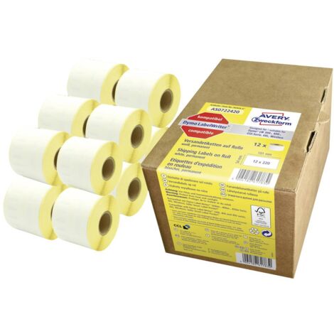 Avery-Zweckform Etiquette 101 x 54 mm papier blanc 1 pc(s) fixation permanente AS0722420 Etiquette pour adresse (1/4)