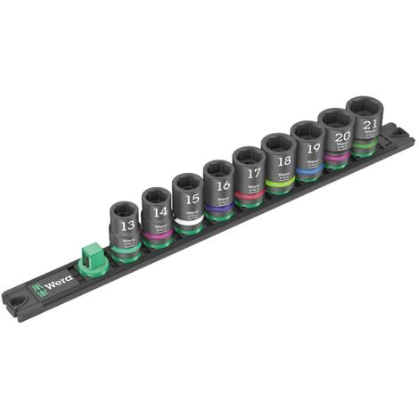 Wera C Impaktor Jeu de clés à douille en pouces 1/2 9 pièces 05005490001 (1/5)