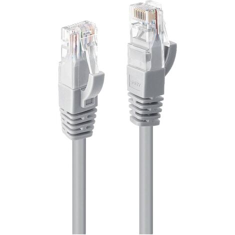 LINDY 48008 RJ45 Câble réseau, câble patch CAT 6 U/UTP 15.00 m gris 1 pc(s)