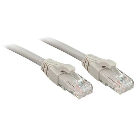 LINDY 48008 RJ45 Câble réseau, câble patch CAT 6 U/UTP 15.00 m gris 1 pc(s)