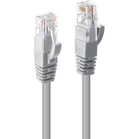 LINDY 48008 RJ45 Câble réseau, câble patch CAT 6 U/UTP 15.00 m gris 1 pc(s)