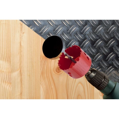 wolfcraft - Scie Cloche Multi Matériaux BiM - Diamètre 127 mm - Profondeur de coupe 40 mm, Foret Centreur - réf. 5495000