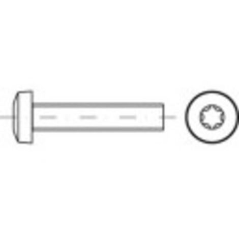 TOOLCRAFT TO-5440839 Vis à tête bombée M3 6 mm 6 pans intérieurs ronds acier étamé par galvanisation 200 pc(s) C928921 (1/2)