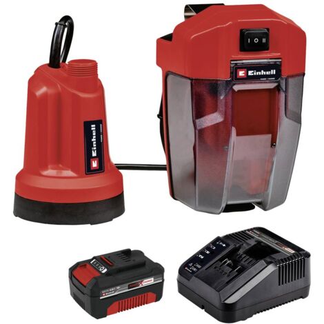 Einhell – Pompe immergée sans fil 18V – Débit 4500 l/h – Hauteur de refoulement 8 m – Moteur puissant pour eau claire (1/6)