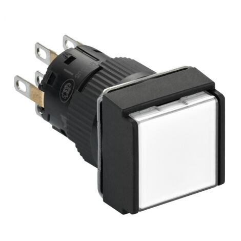 Schneider Electric XB6ECF1B2P XB6ECF1B2P Bouton-poussoir lumineux à accrochage 250 V 3 A à rappel IP65 1 pc(s) (1/4)