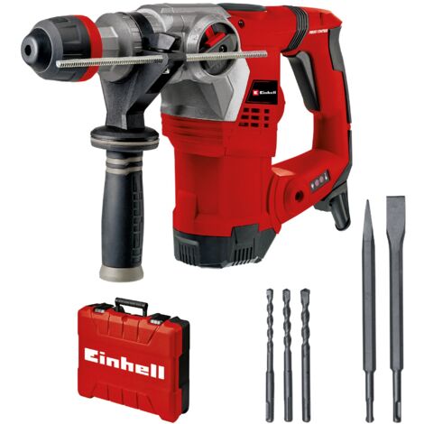 Einhell Marteau Perforateur TE-RH 32 4F Kit (1250 W, 5J, SDS-Plus, avec 3 forets: burins pointus et plat)