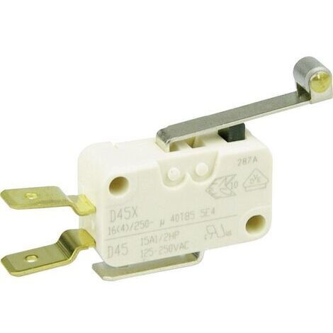 ZF D459-V3RD Microrupteur D459-V3RD 250 V/AC 16 A 1 x On/(On) à rappel 1 pc(s) D72590 (1/3)