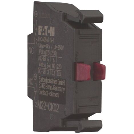 Eaton M22-CK02 Élément de contact 2 NF (R) 230 V/AC, 24 V/DC 1 pc(s)